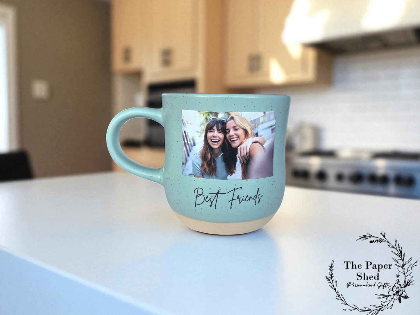 Photo Printed Personalised Biscuit Base Name Mug Birthday Gift Friends