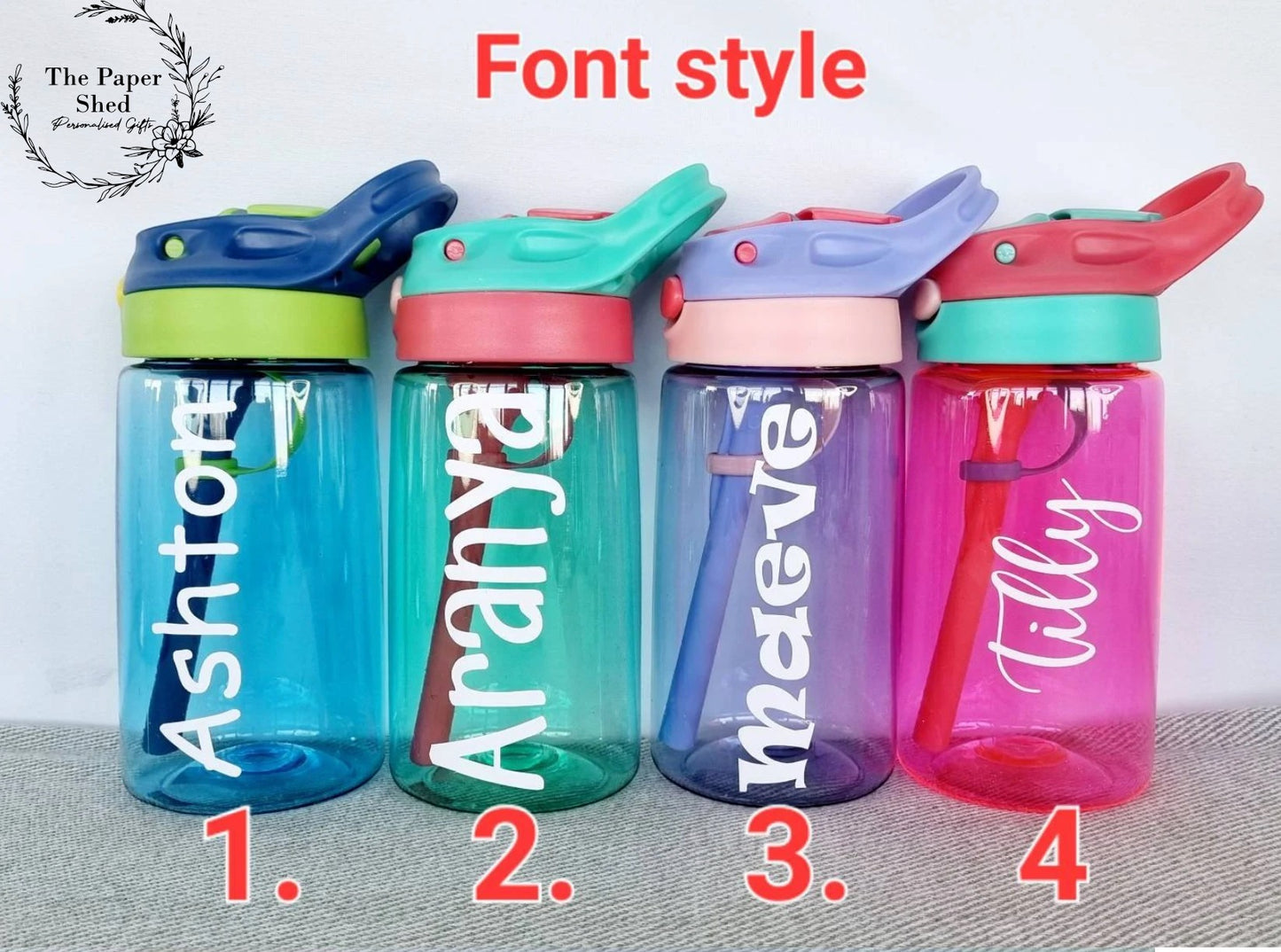 Children Personalised Back To School Drinks Water Bottle Kids