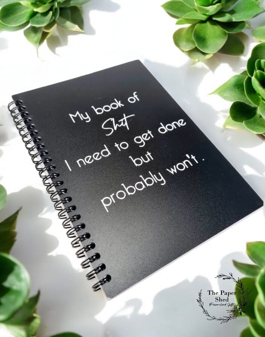 Things I need to get done A5 notebook