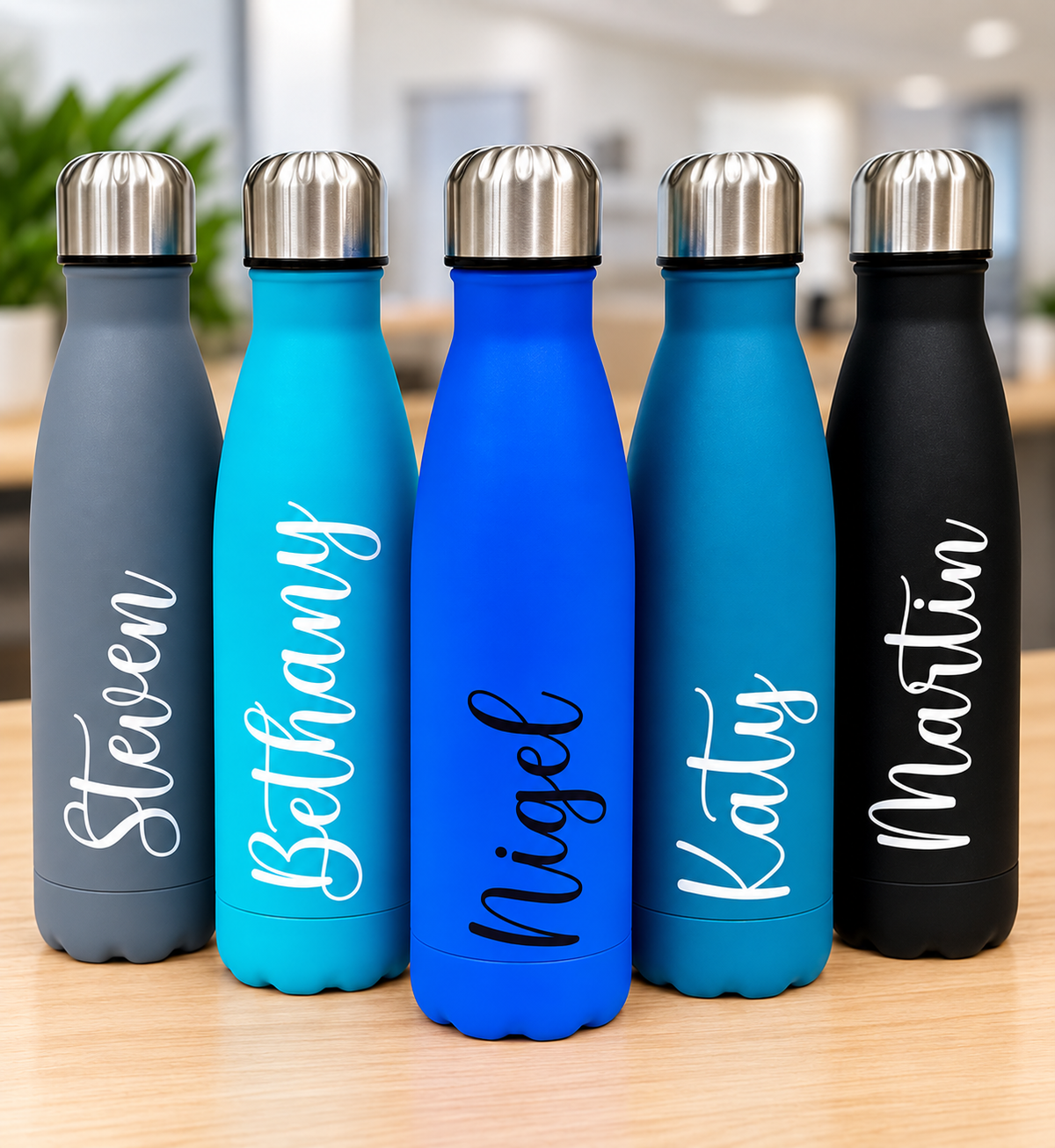 Personalised Name Thermal Water Bottle Customised Engraved V1