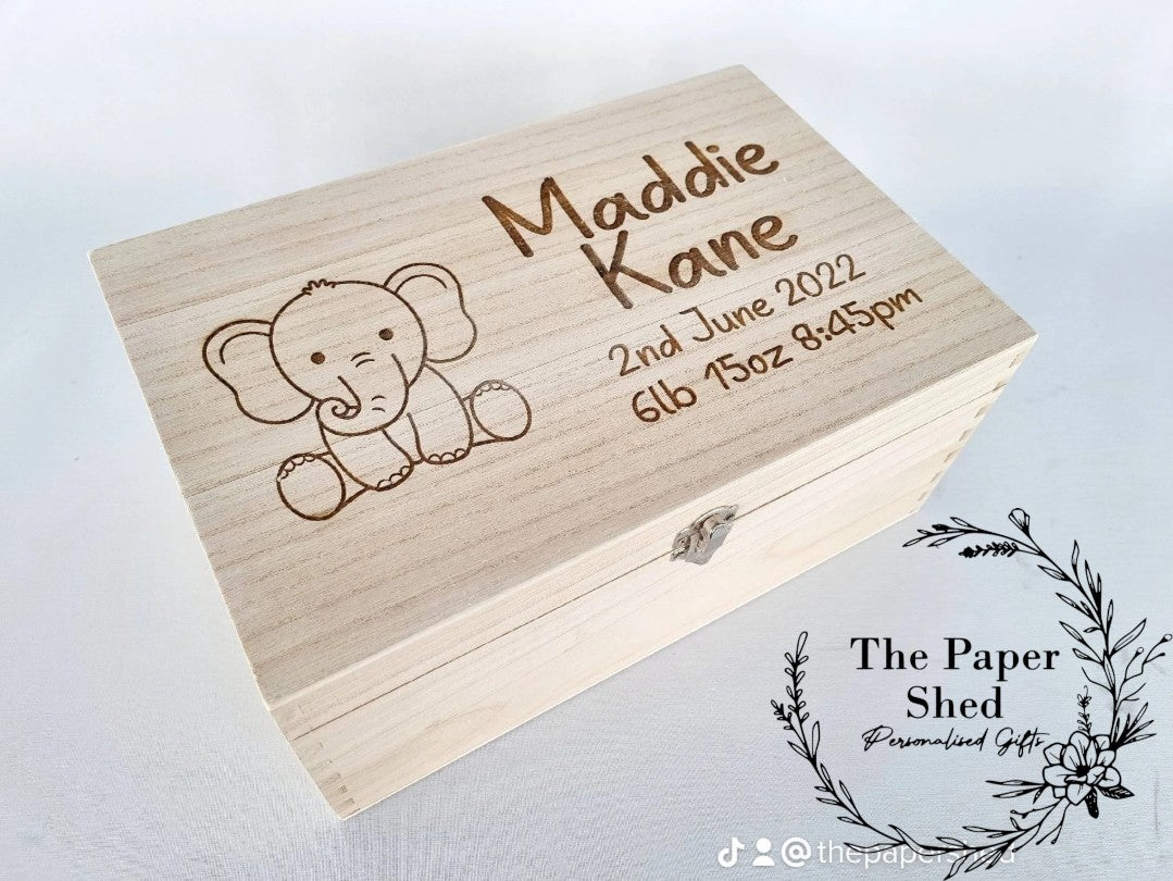Baby Memory Keepsake Box Teddy Bear Animals