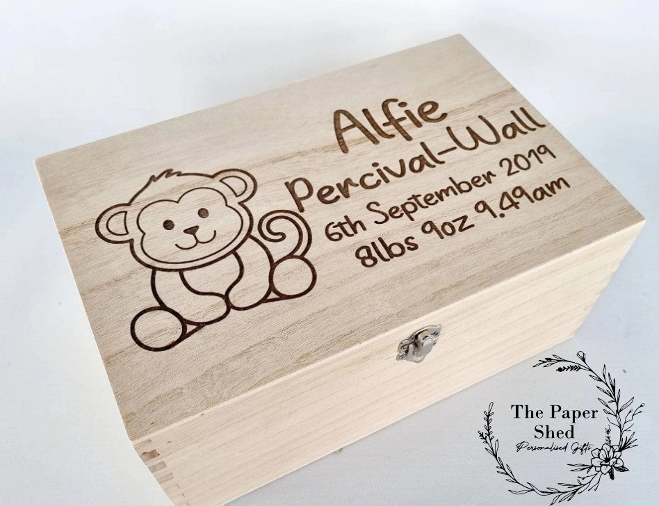 Baby Memory Keepsake Box Teddy Bear Animals