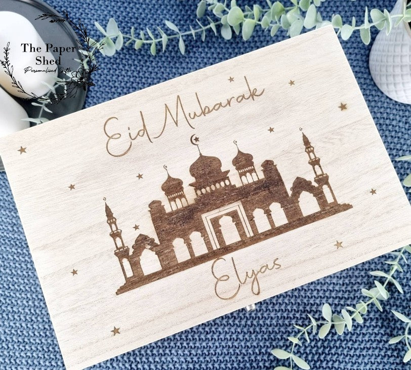 Eid Mubarak personalised memory box