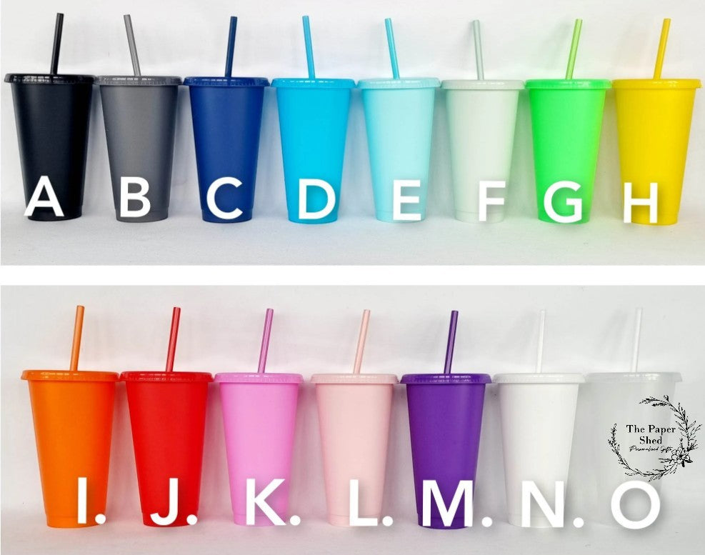 Birthday Party Favour Kids Cold Cups with Straw-Children's Party-Wedding-Gift