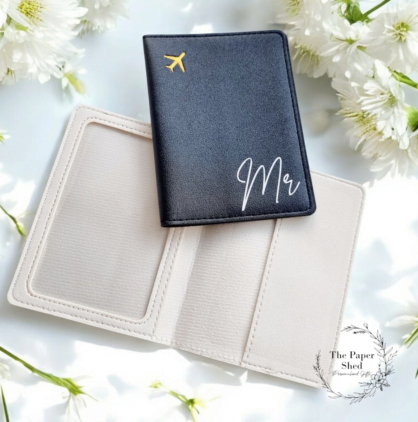 Wedding Couples Matching Passport Covers Honeymoon Mr & Mrs