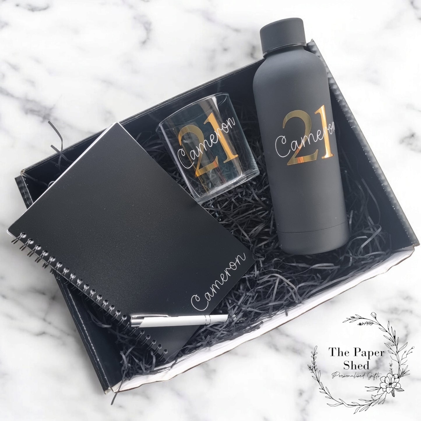 Birthday Number Hamper With Bottle, Notebook and Drinkware