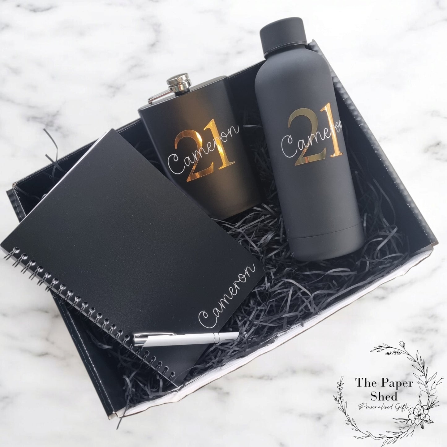 Birthday Number Hamper With Bottle, Notebook and Drinkware
