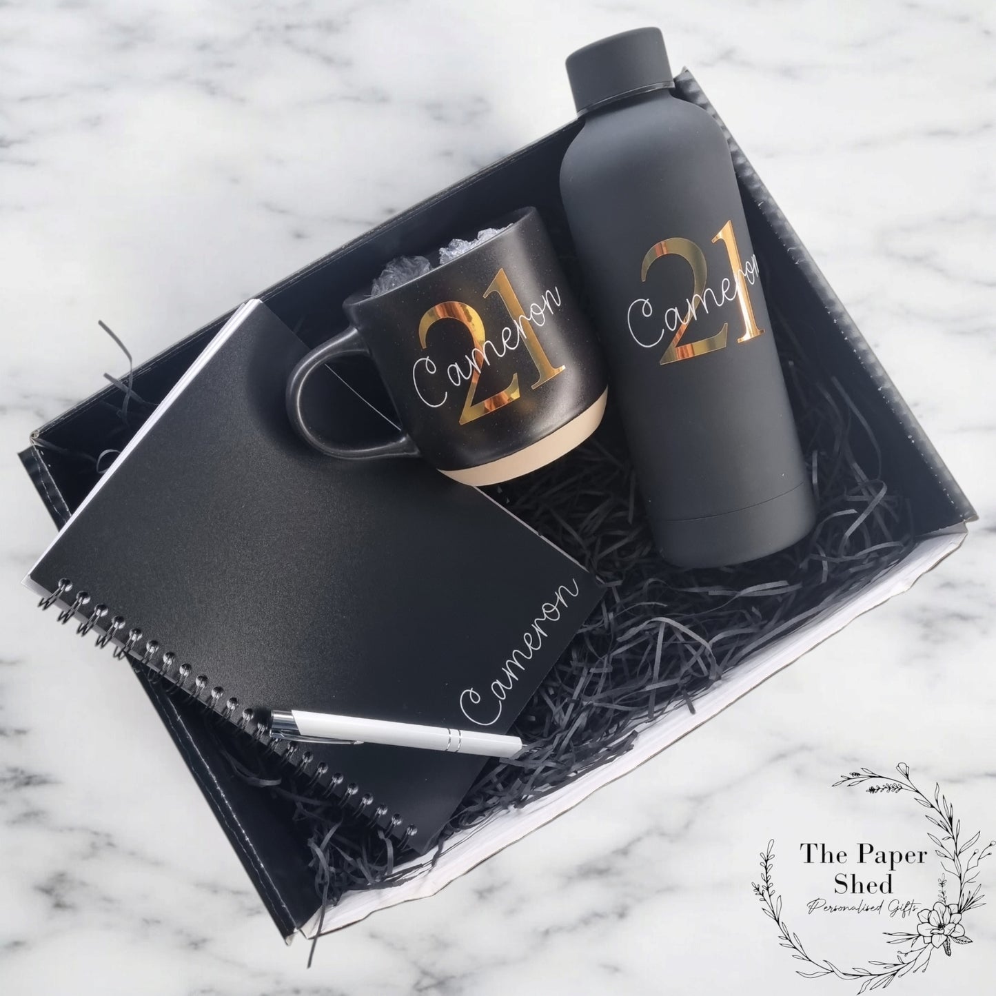 Birthday Number Hamper With Bottle, Notebook and Drinkware