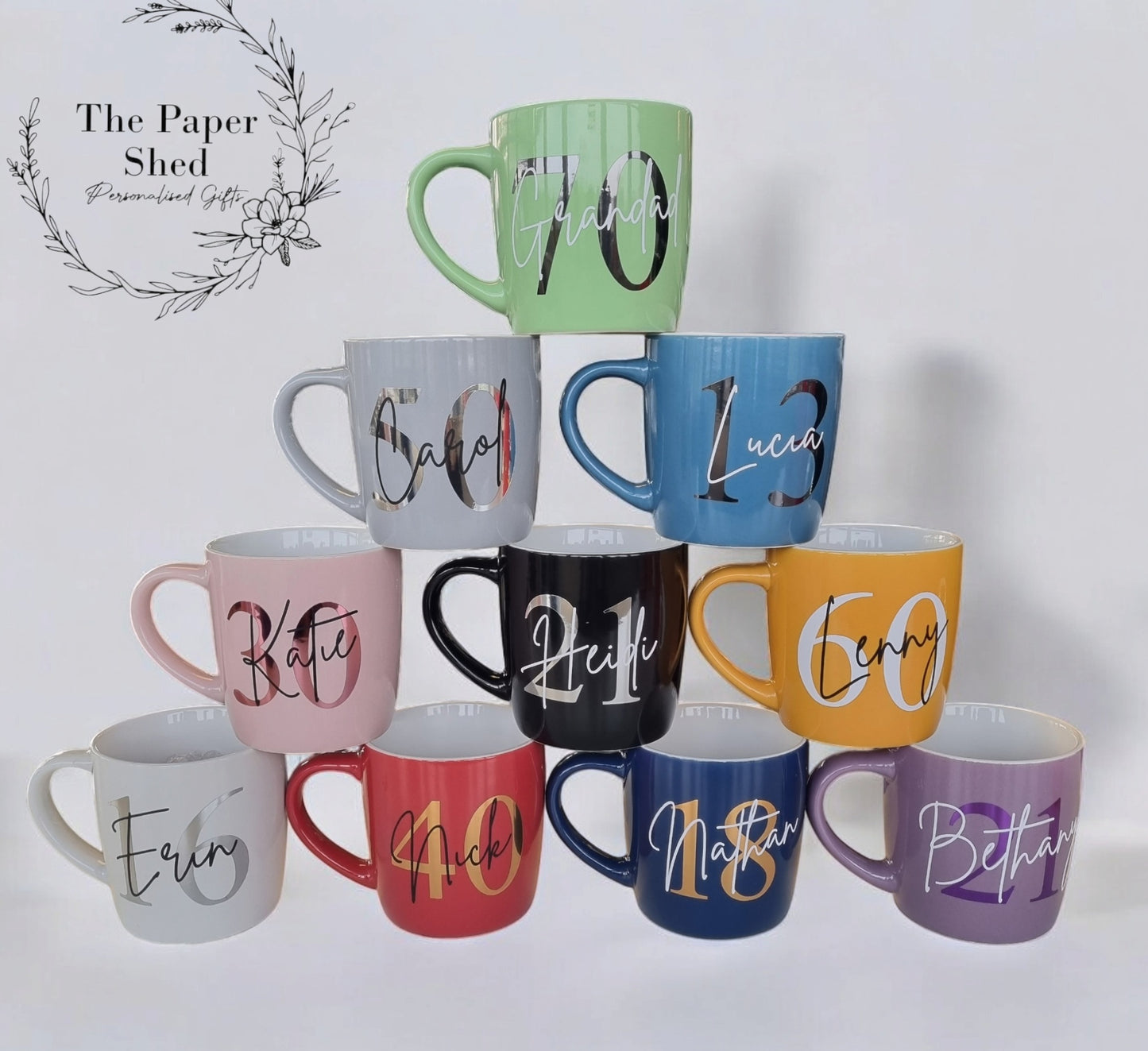 Big Birthday Customised Mug 21st 30th 40th 50th 16th 18th 60th 70th 80th 90th 13th For Him For Her Mug
