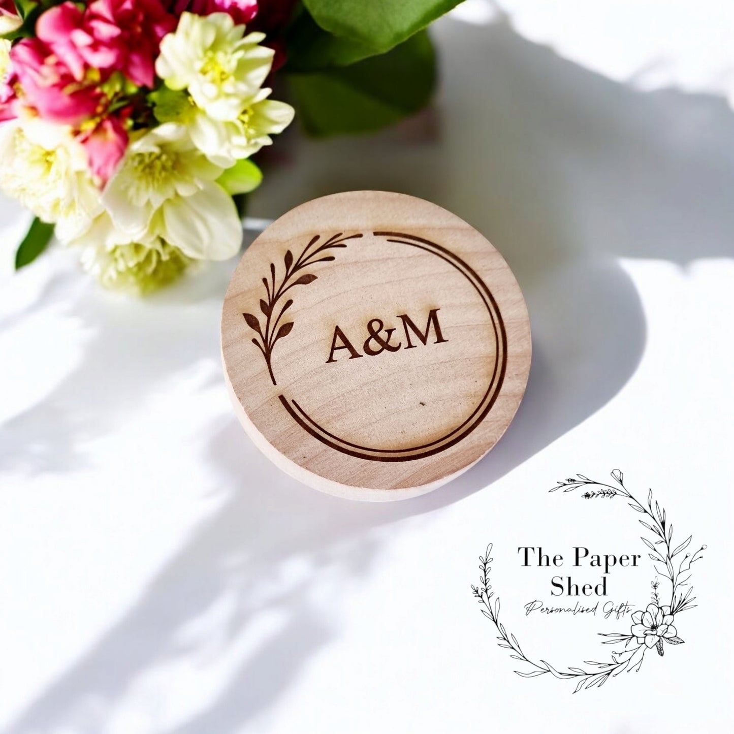 Wedding Favour Couples Wedding Bottle Opener Custom Text Circle Round Gift