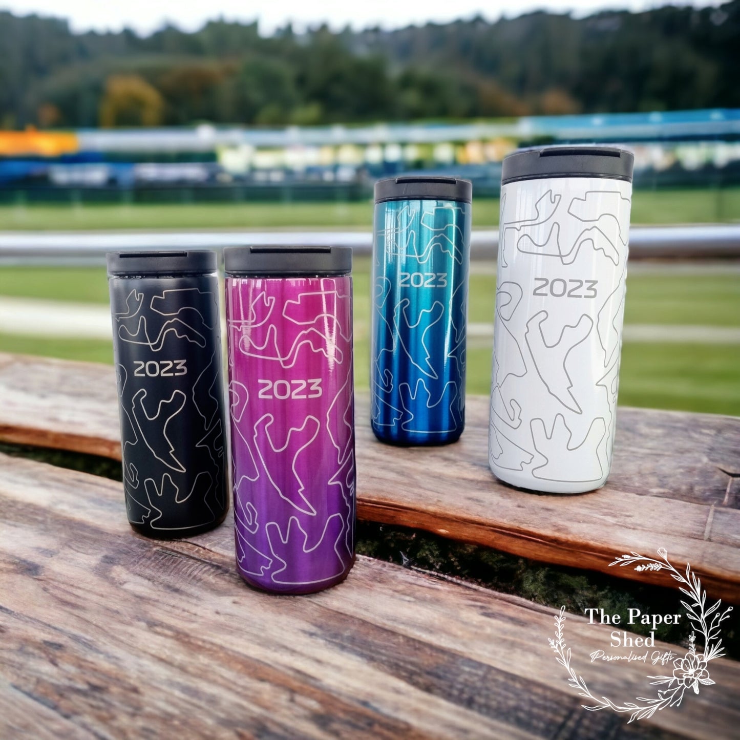 F1 inspired Coffee Mug Cup Bottle Tumbler Personalised Engraved Tracks Formula Silverstone 2025