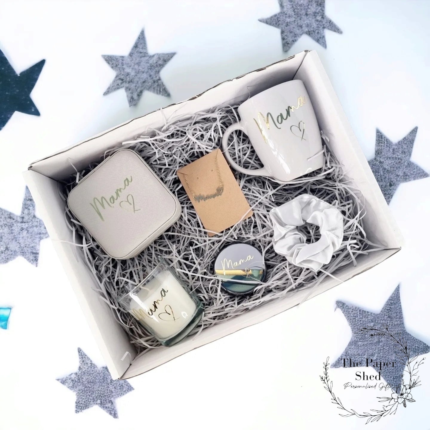 Mums to be, new mums, baby shower, Mother's Day personalised gift set hamper