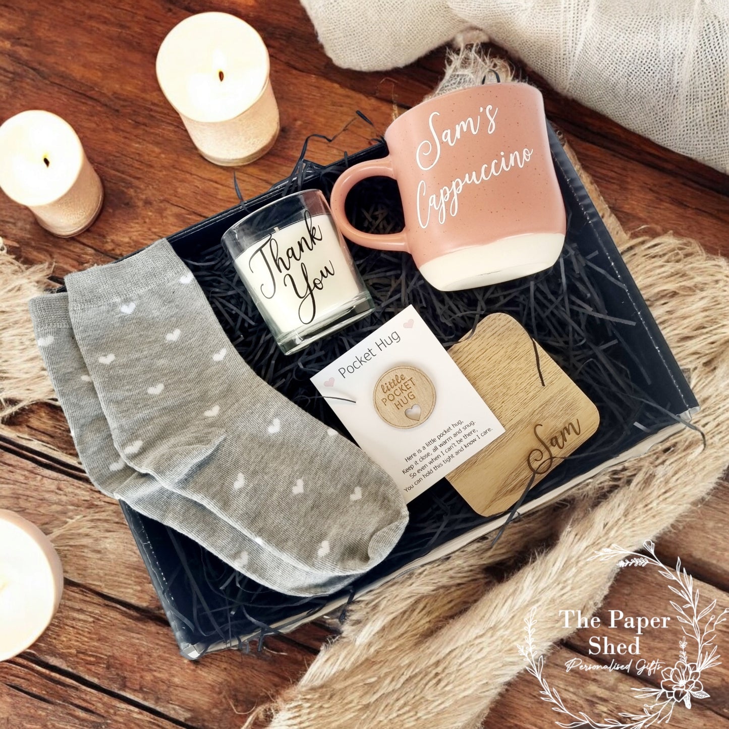 Hug Gift Box For Her Special Occasion Get Well Soon Congratulations Mug Socks Pocket