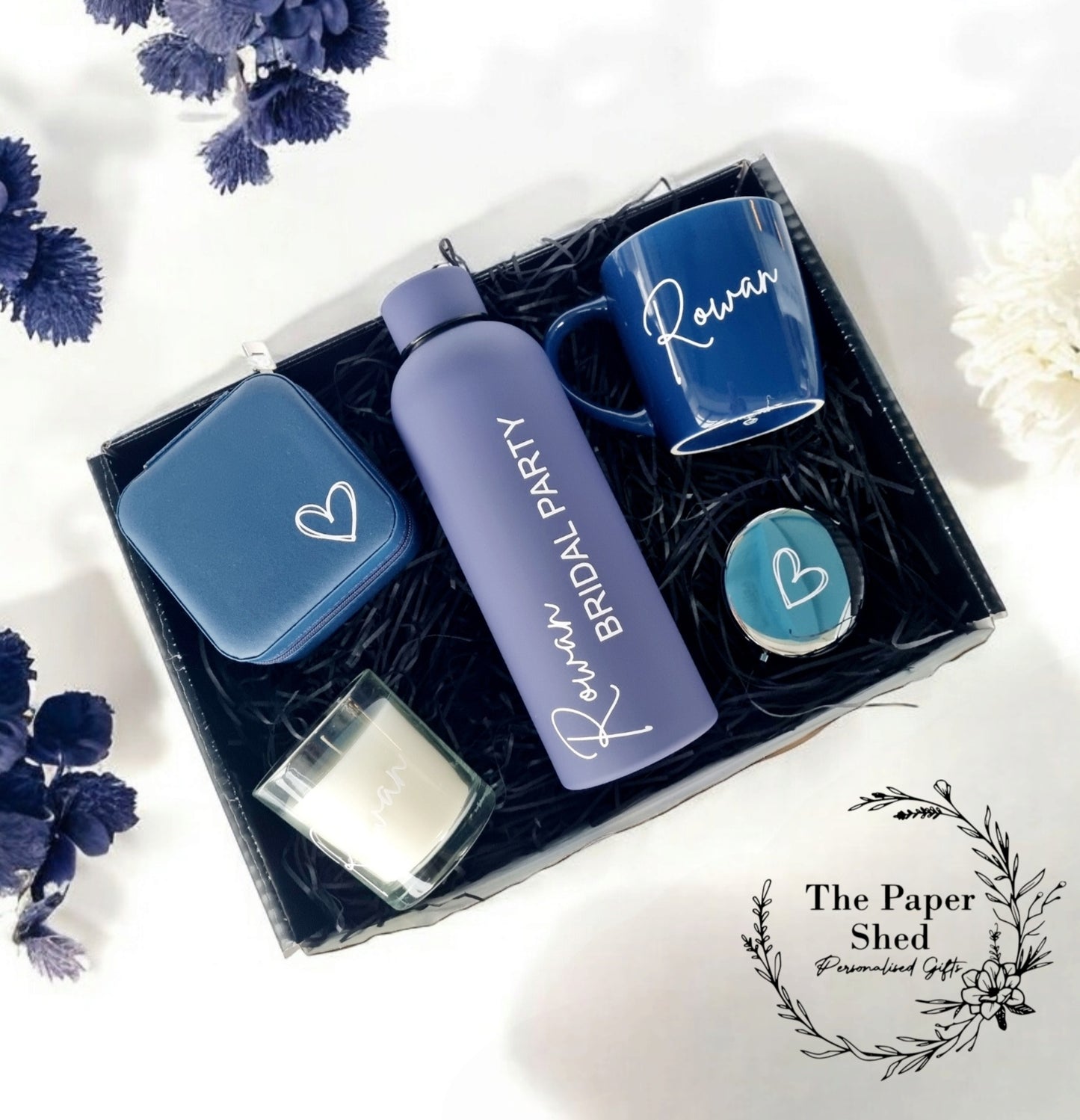 Bridesmaid Bridal Party Bride Gift Set Hamper Box Wedding Thermal Bottle