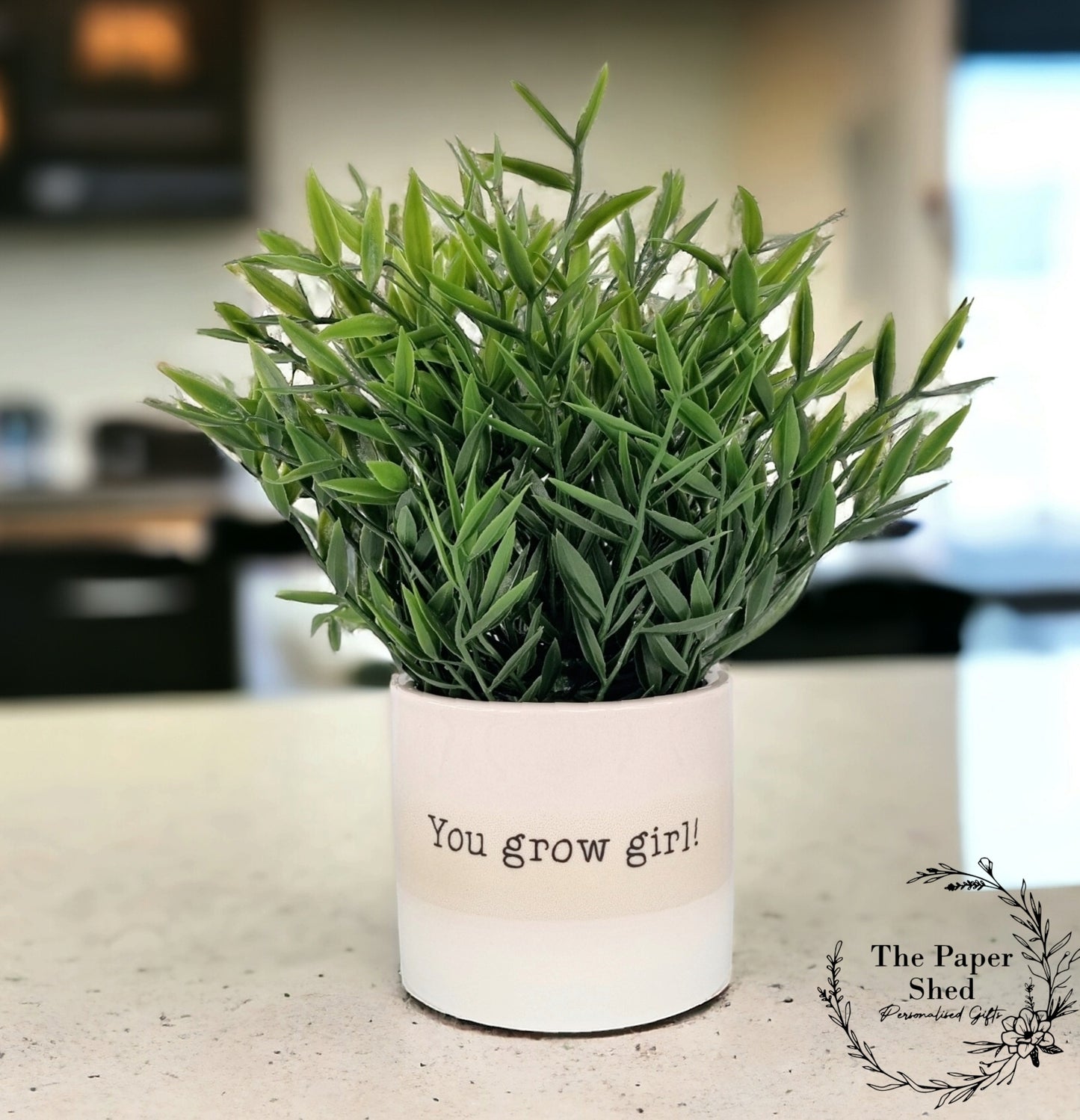 Plant Pot, Quirky, Comedy, Funny, Joke, Quote, Plants, Personalised, Own quote
