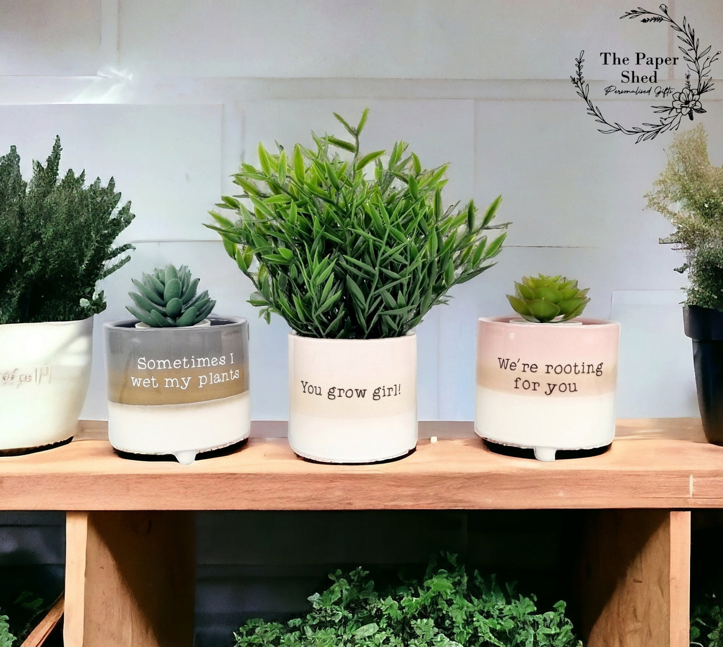 Plant Pot, Quirky, Comedy, Funny, Joke, Quote, Plants, Personalised, Own quote