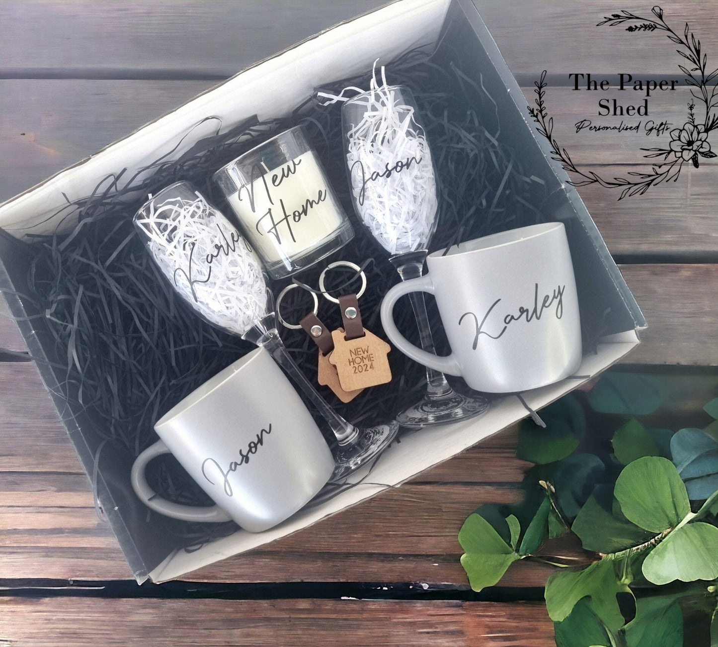 Personalised - 2025 New Home Gift Set - Birthday Present - Wedding - Couple's - New Home - Couple - Hamper