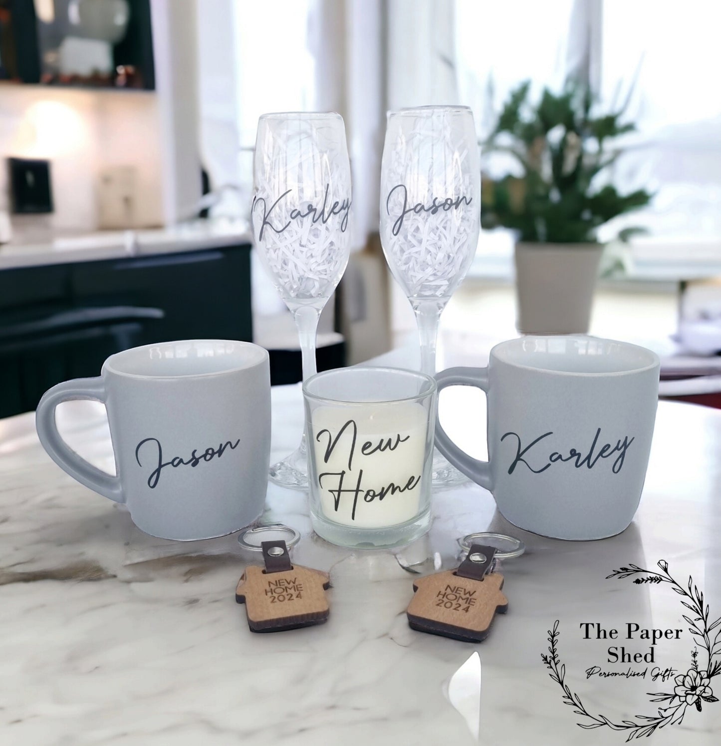Personalised - 2025 New Home Gift Set - Birthday Present - Wedding - Couple's - New Home - Couple - Hamper