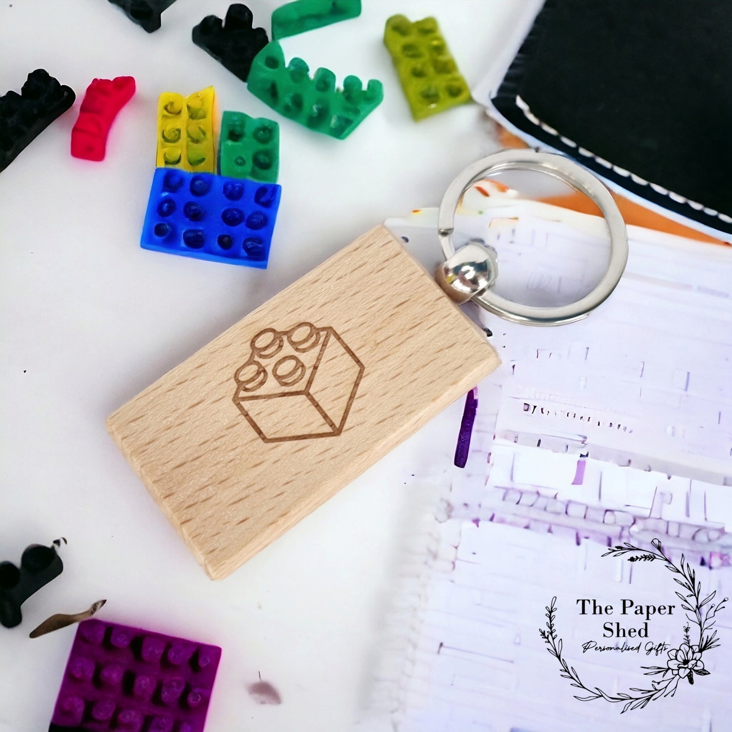 Building Block Keyring