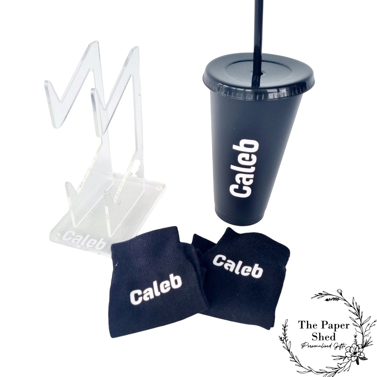 Personalised Gaming Set, Gaming stand for Controller/Headset, Socks, Cold Cup, Birthday Gift Set, Gamer, Gaming Station Accessories