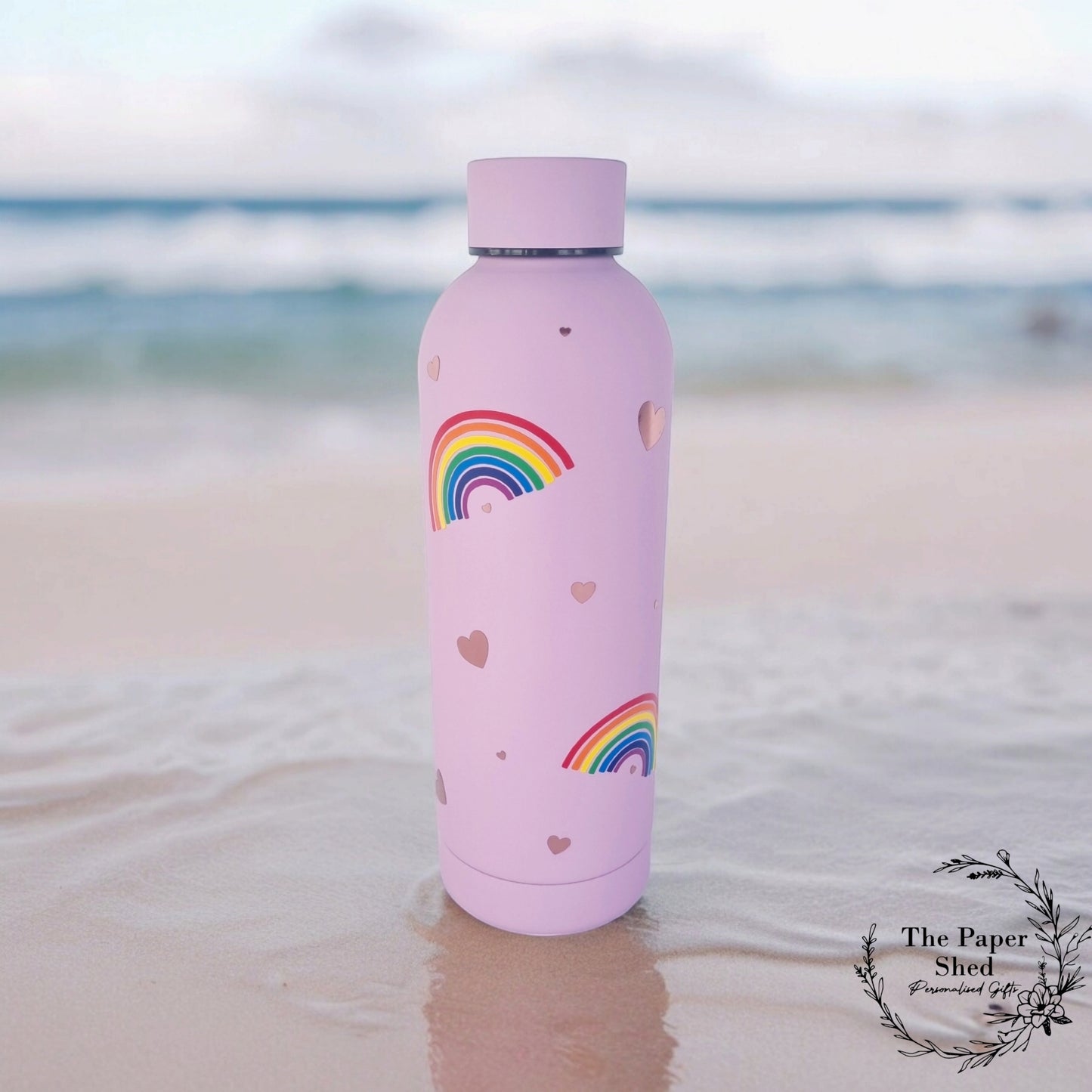 The Rainbow and Hearts Collection, Thermal bottle, 40 oz Cup, Bottle, Travel Mug, Gift, Birthday, Set