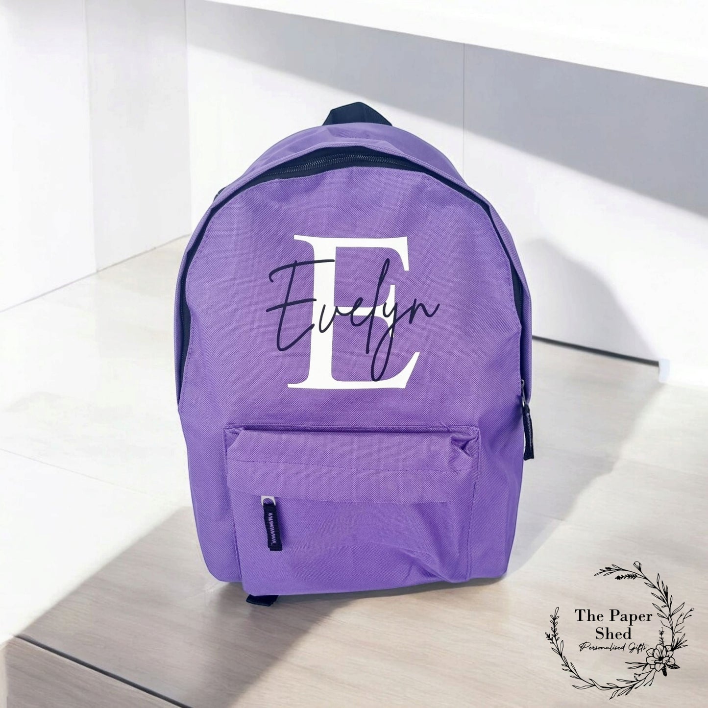Childrens Rucksack Personalised Name School Back Pack Bag Initial Nursery Kids