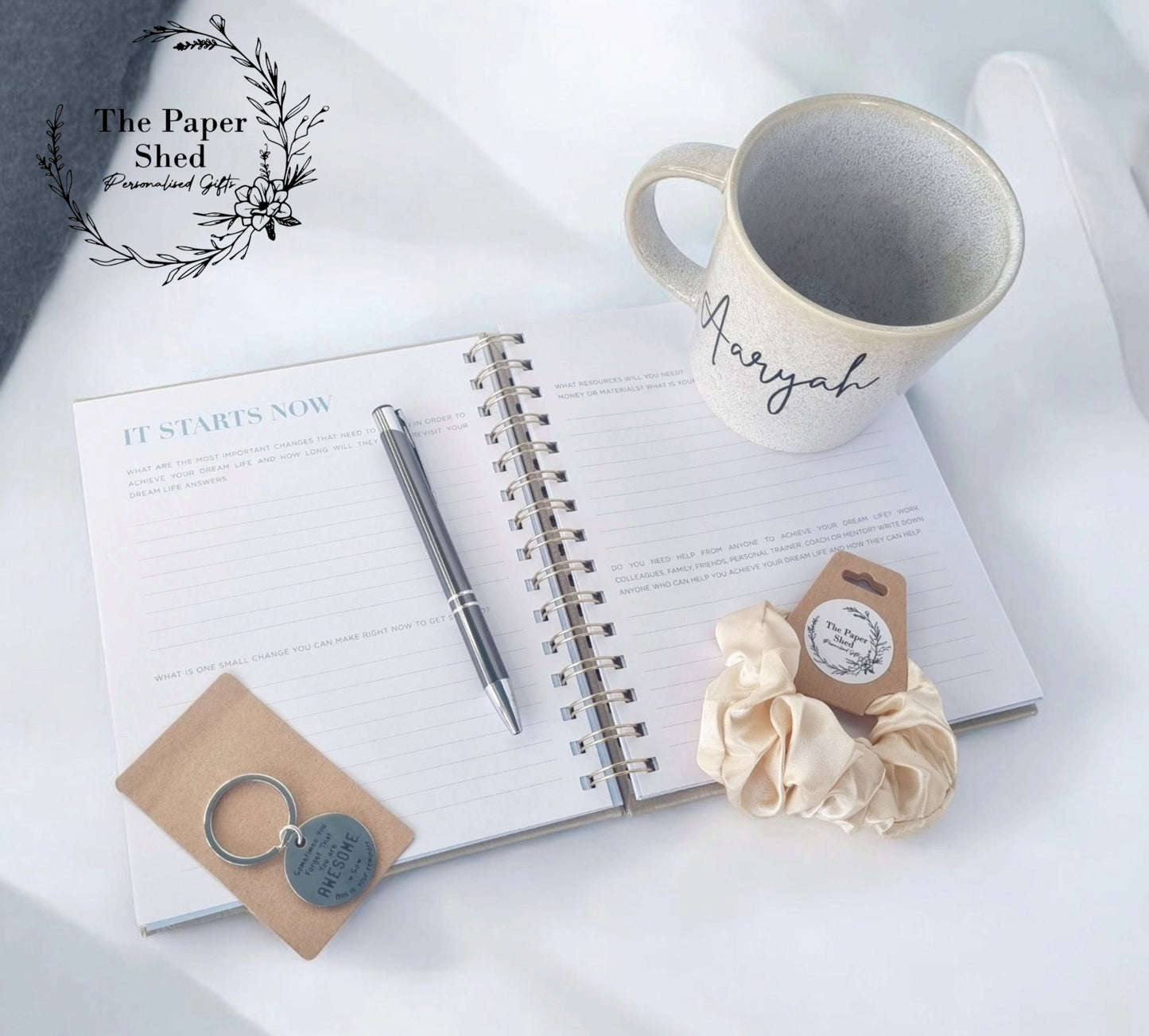 Personalised - Gift Set - Birthday Present - For Her- Hamper - Goals - Mental Health - planner