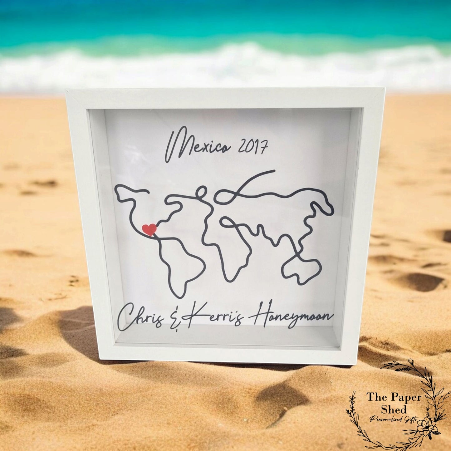 Honeymoon Photo Frame Souvenir Tickets Passport