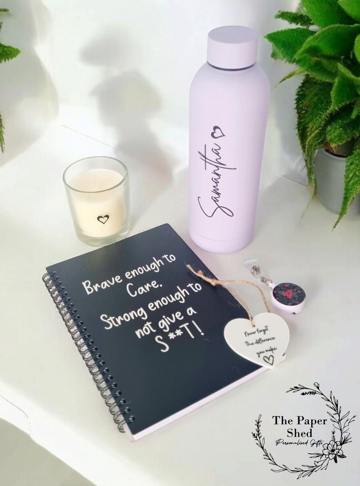 Carer Personalised Name Nurse Medical Thermal Water Bottle Gift Hamper
