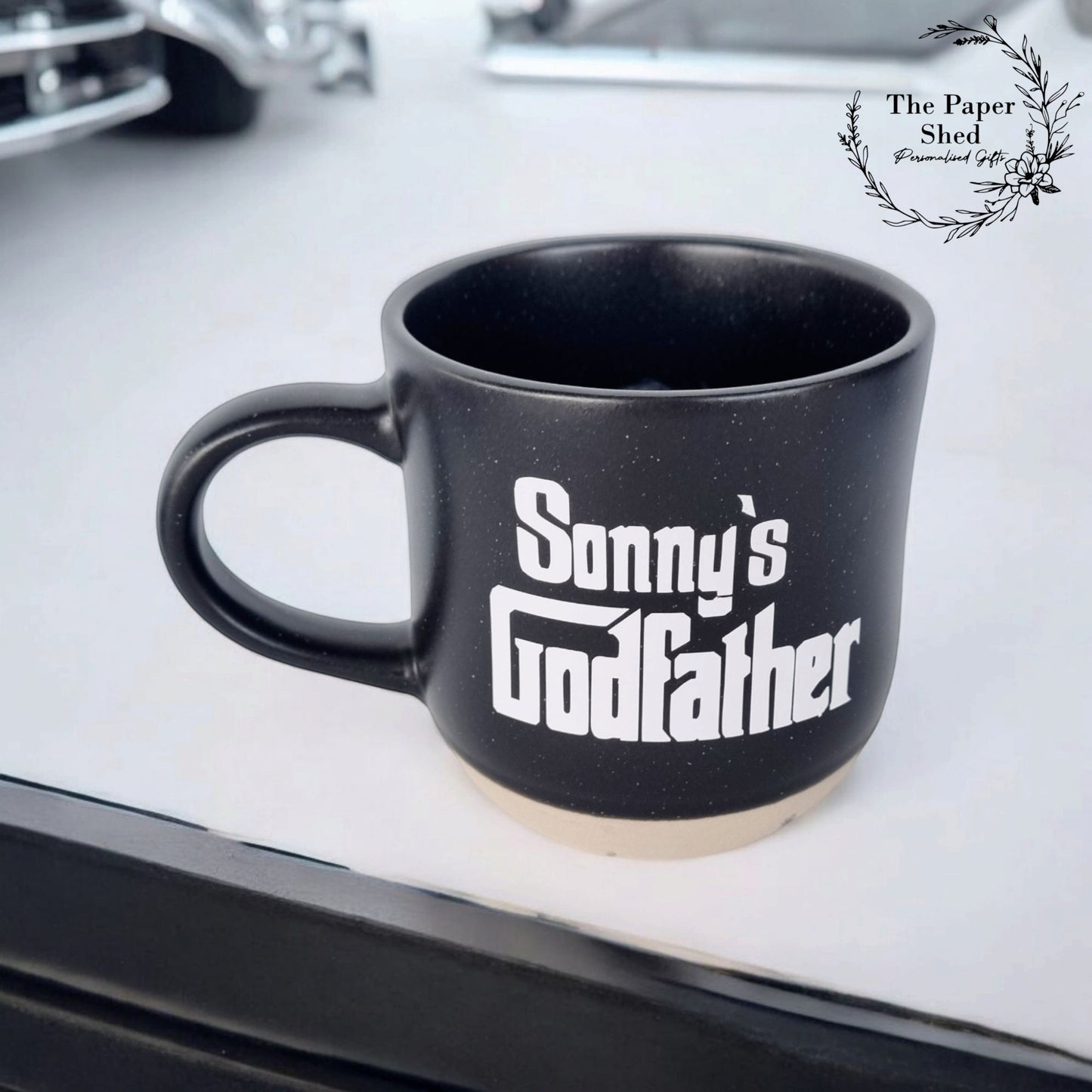 Godfather - Gift Set - God Father Hamper-Present-Christening-Baptism-Whiskey Glass-Frame