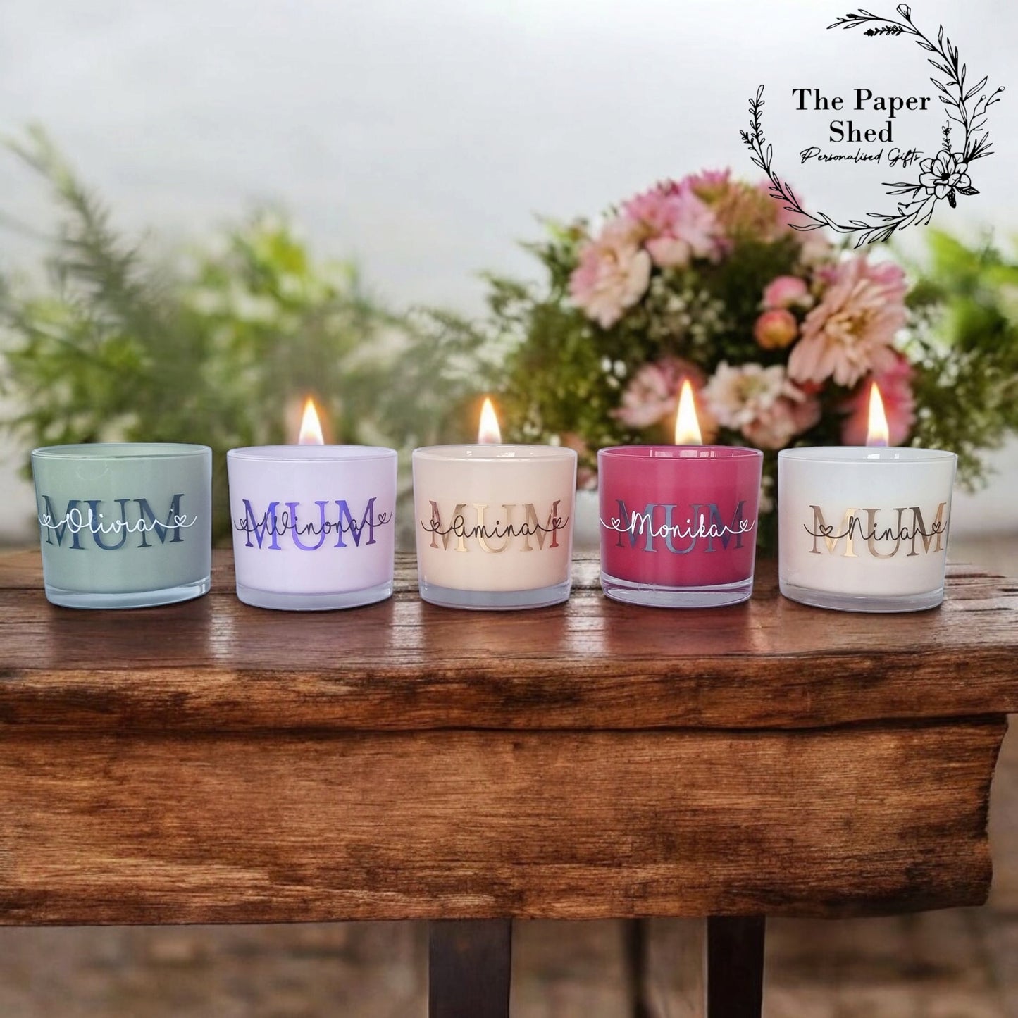 Mother's Day Mum Mummy Customised Candle