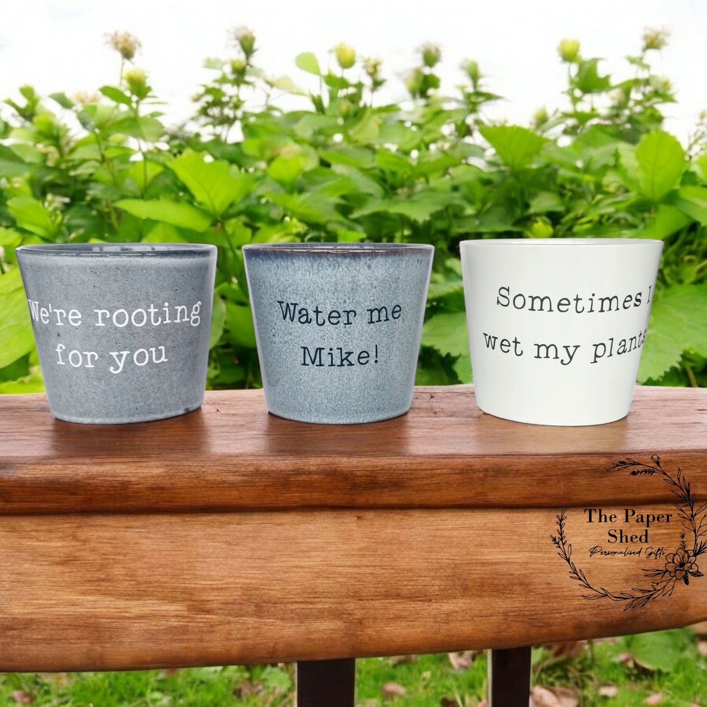 Customised Funny Plant Pot With Quotes Indoor