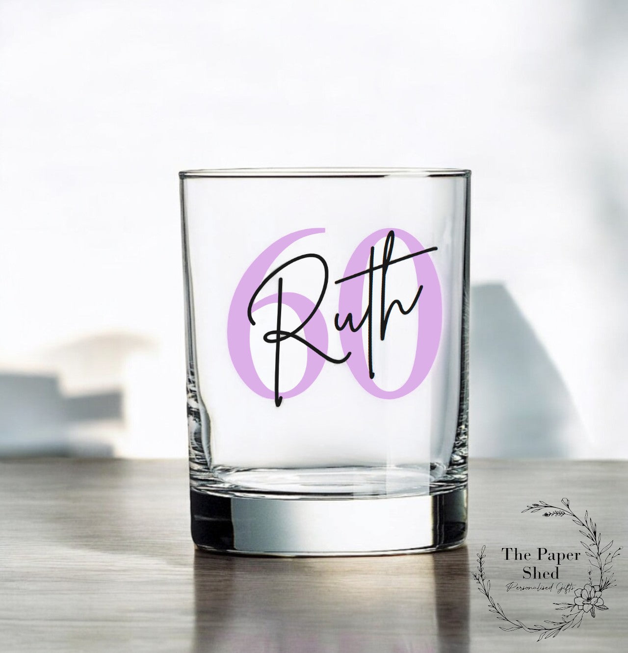 Birthday Mixer Glass With Age & Name - 21st 30th 40th 50th 60th