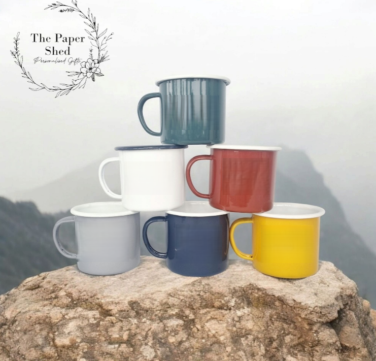 FAR OUT TRAVEL Enamel Camping Mugs