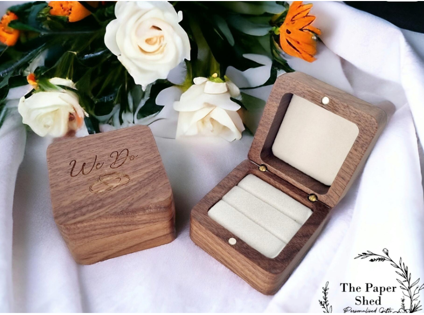 Luxury Personalised Engagement Proposal Gift Hamper He asked Proposed and She said yes, Couple Wedding Engaged Engraved Champagne flutes
