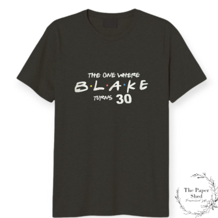 Friends Themed Birthday Top T-Shirt
