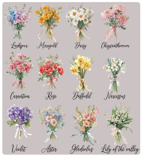 Flowers Personalised Thermal Drinks Bottle Mothers Day Birthday Teacher Gift