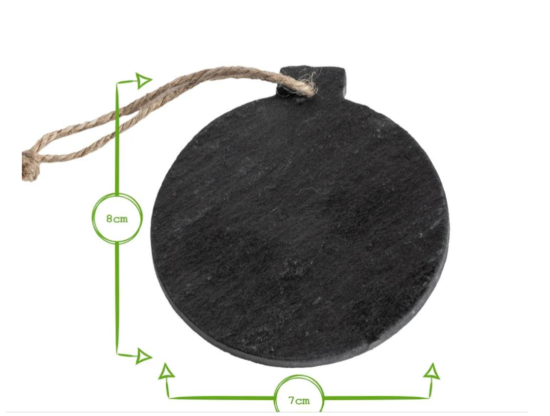 Personalised Engraved Slate Christmas Decoration Bauble Christmas Tree