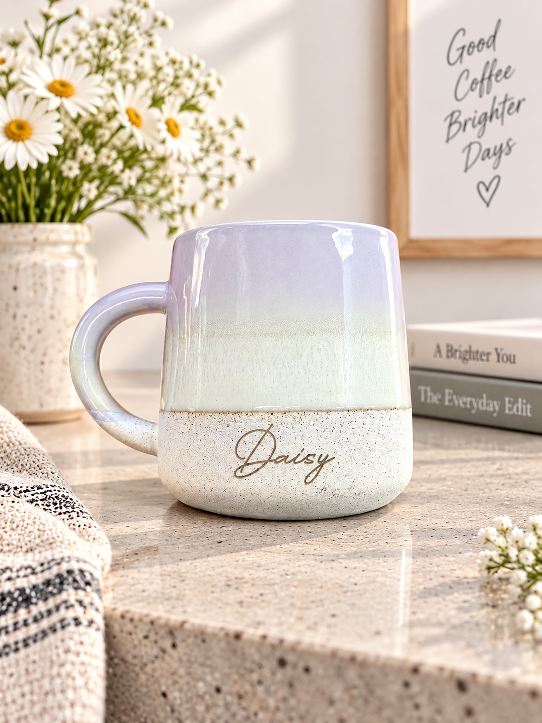 Glazed Engraved Mug Personalised Birthday Gift
