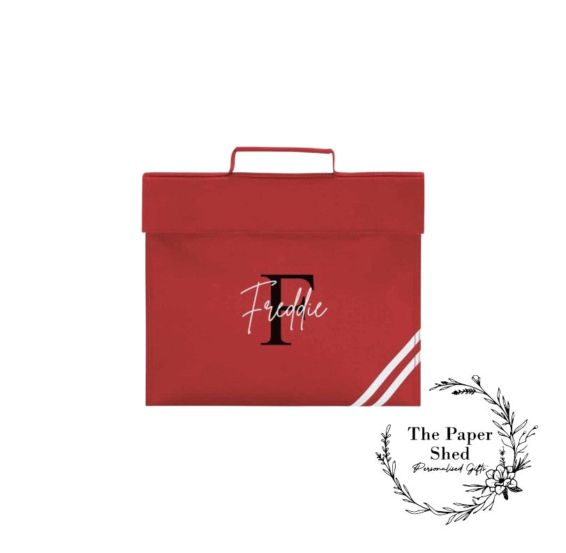 Book Bag Personalised Name School Back Pack Bag Initial Nursery