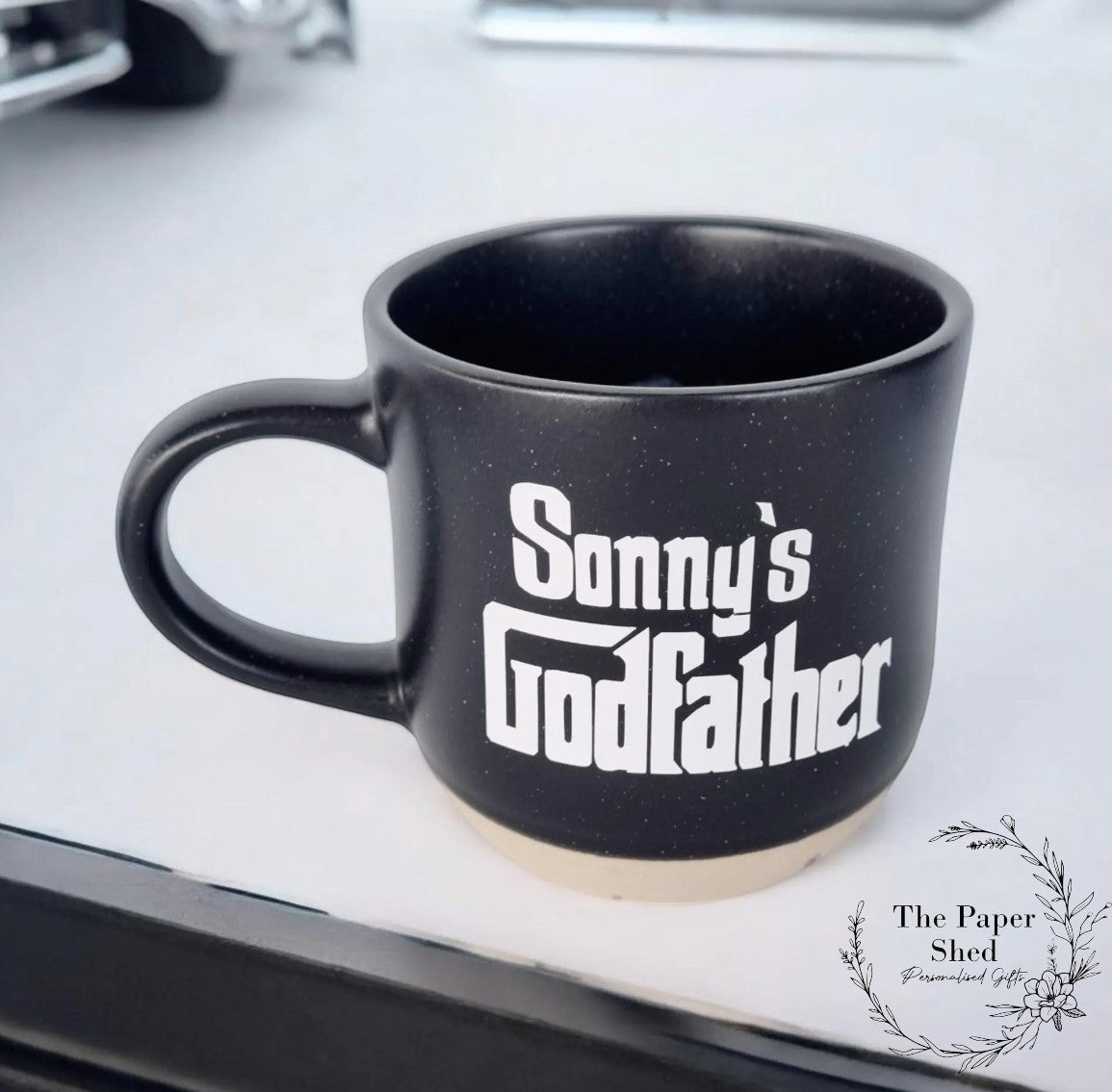 Godfather Biscuit Base Mug Personalised God Father Gift Christening Baptism