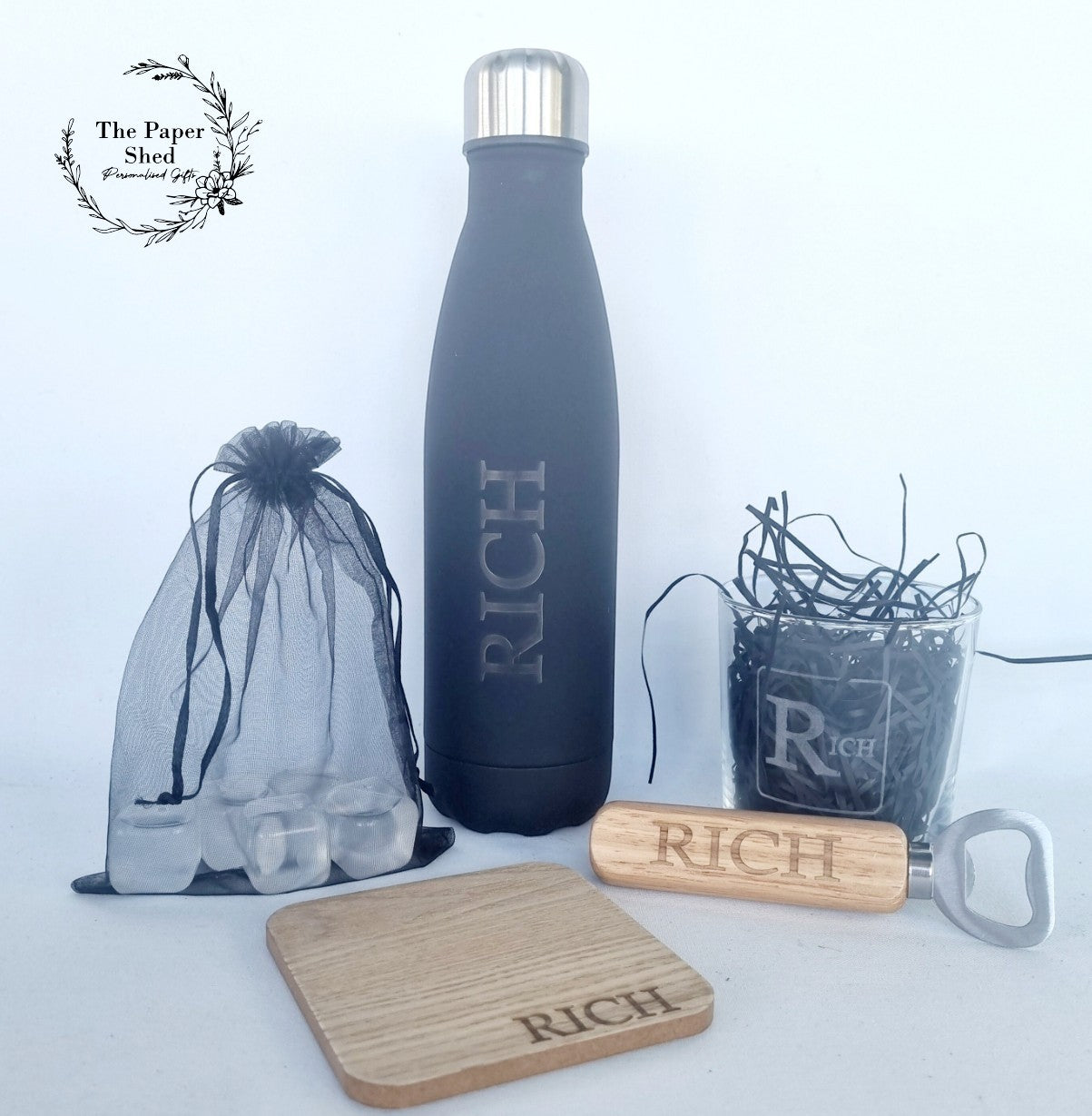 Birthday Personalised Engraved Whiskey Glass- Gift Set - Fathers - Dad - Men's - Hamper - Thermal - Papa, Grandad, Grampy, Son, Brother