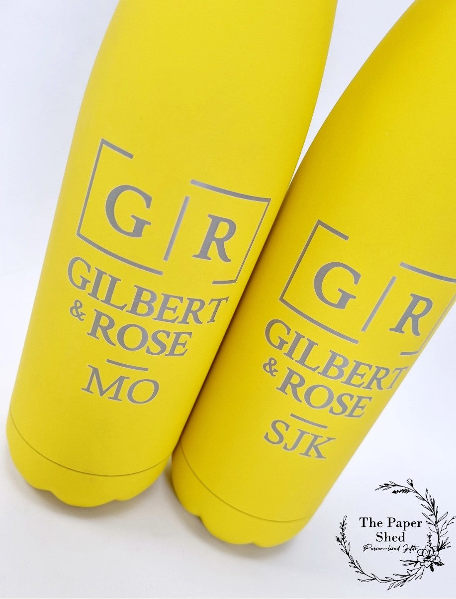 Personalised Logo Thermal Water Thermos Flask Engraved