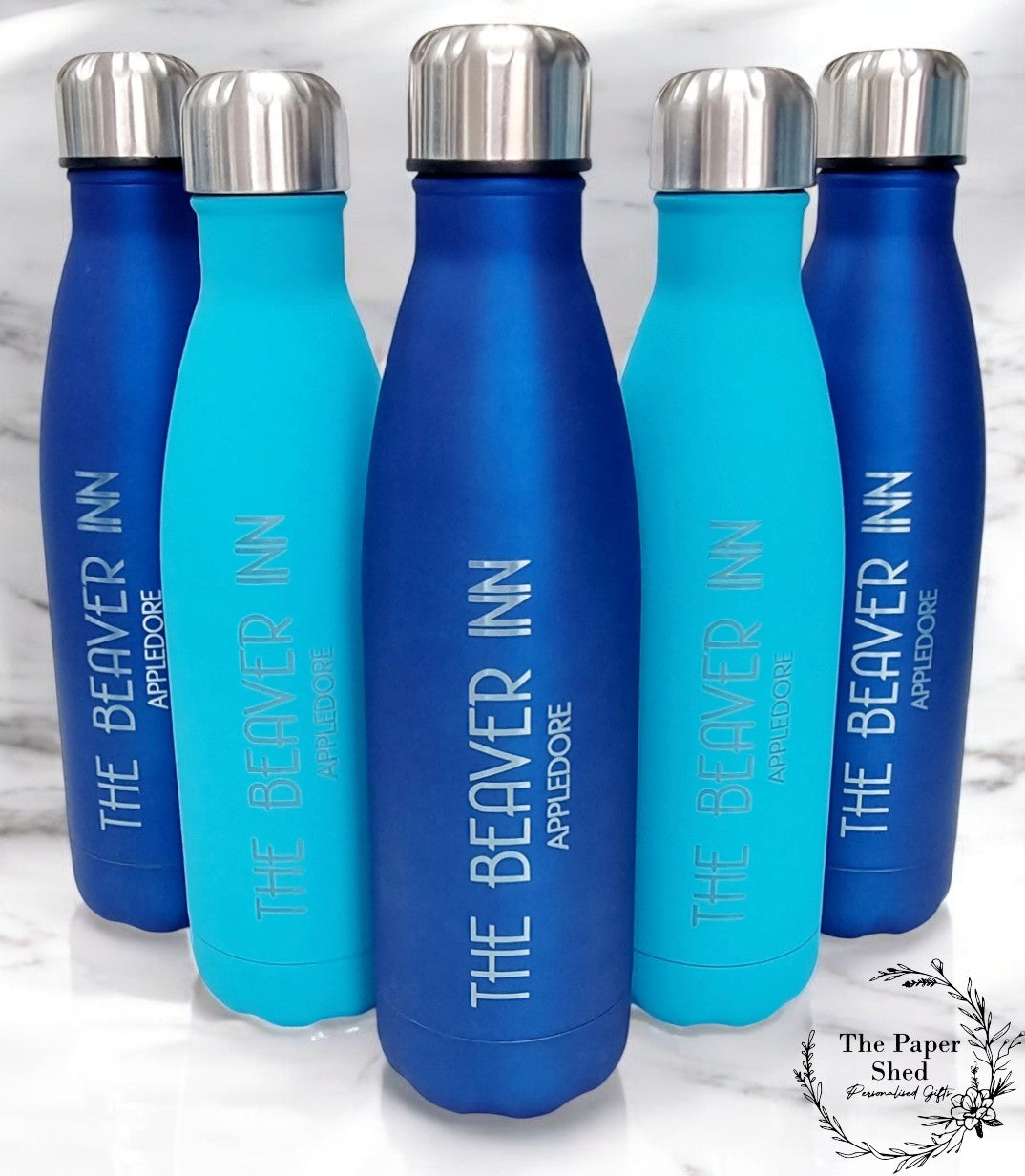 Personalised Logo Thermal Water Thermos Flask Engraved