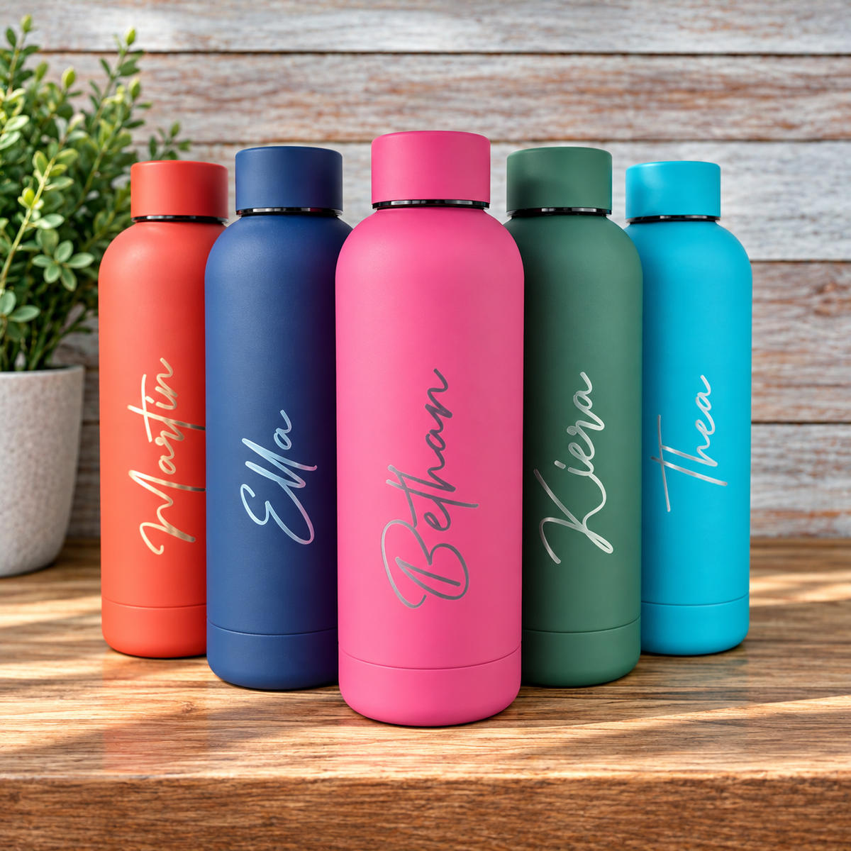 500ml Thermal Personalised Name Water Bottle Version 1 V1