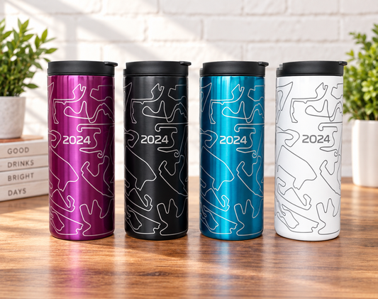 F1 inspired Coffee Mug Cup Bottle Tumbler Personalised Engraved Tracks Formula Silverstone 2026/7