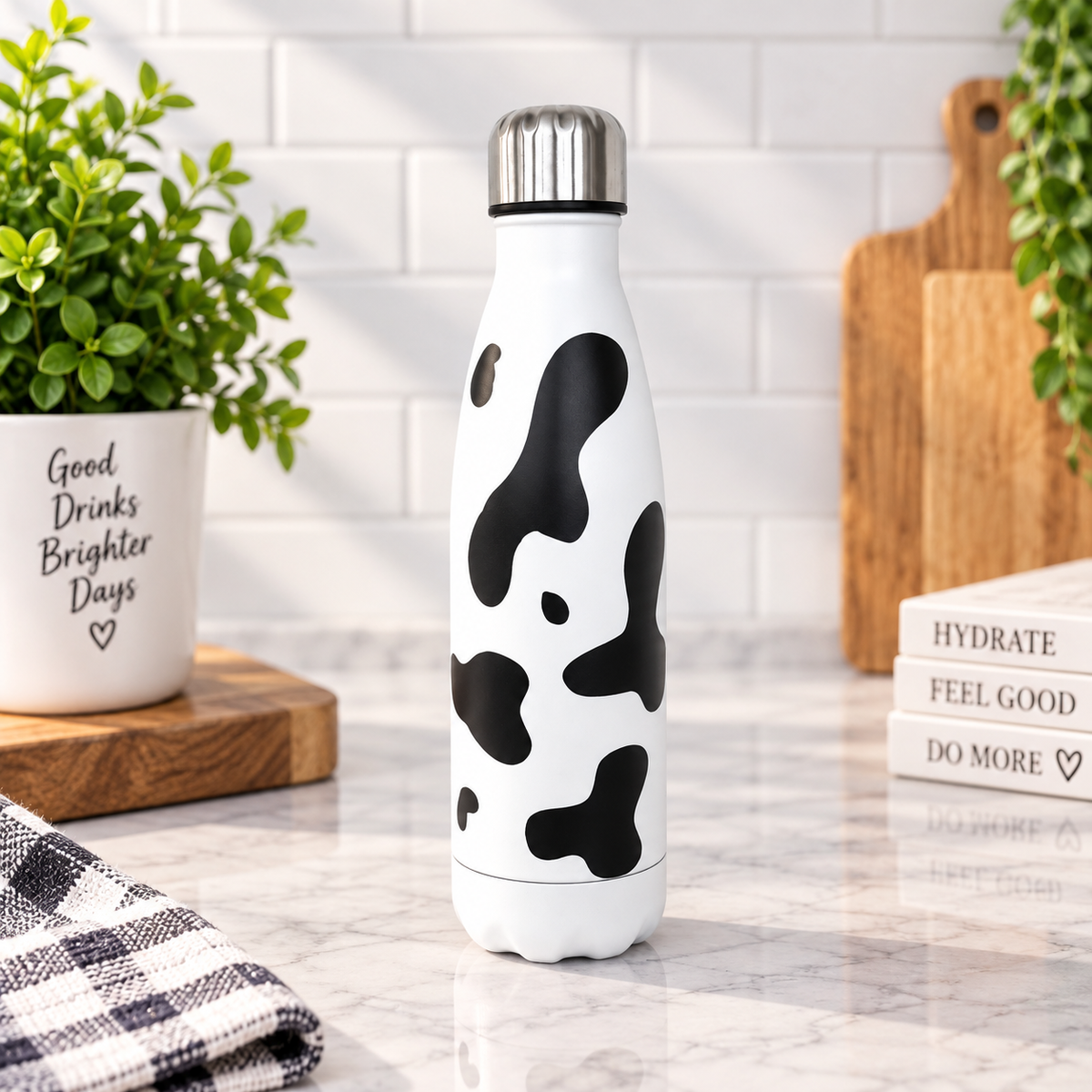 The Cow Print Collection, Thermal, Mug, 40 oz Travel Cup, Bottle, Travel Mug, Gift, Birthday, Set, dairy,
