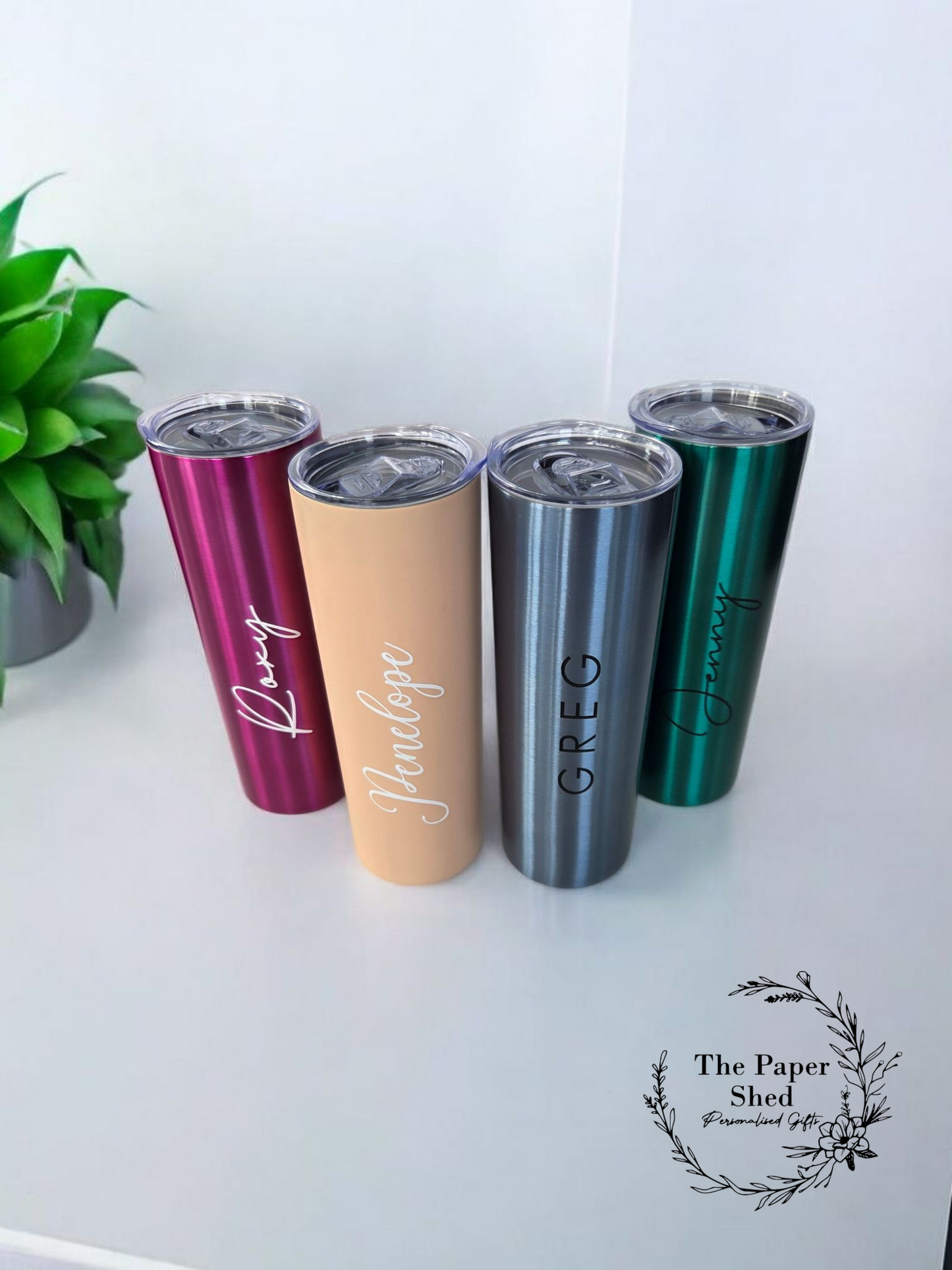 Skinny Tumbler With Name Personalised Birthday Gift