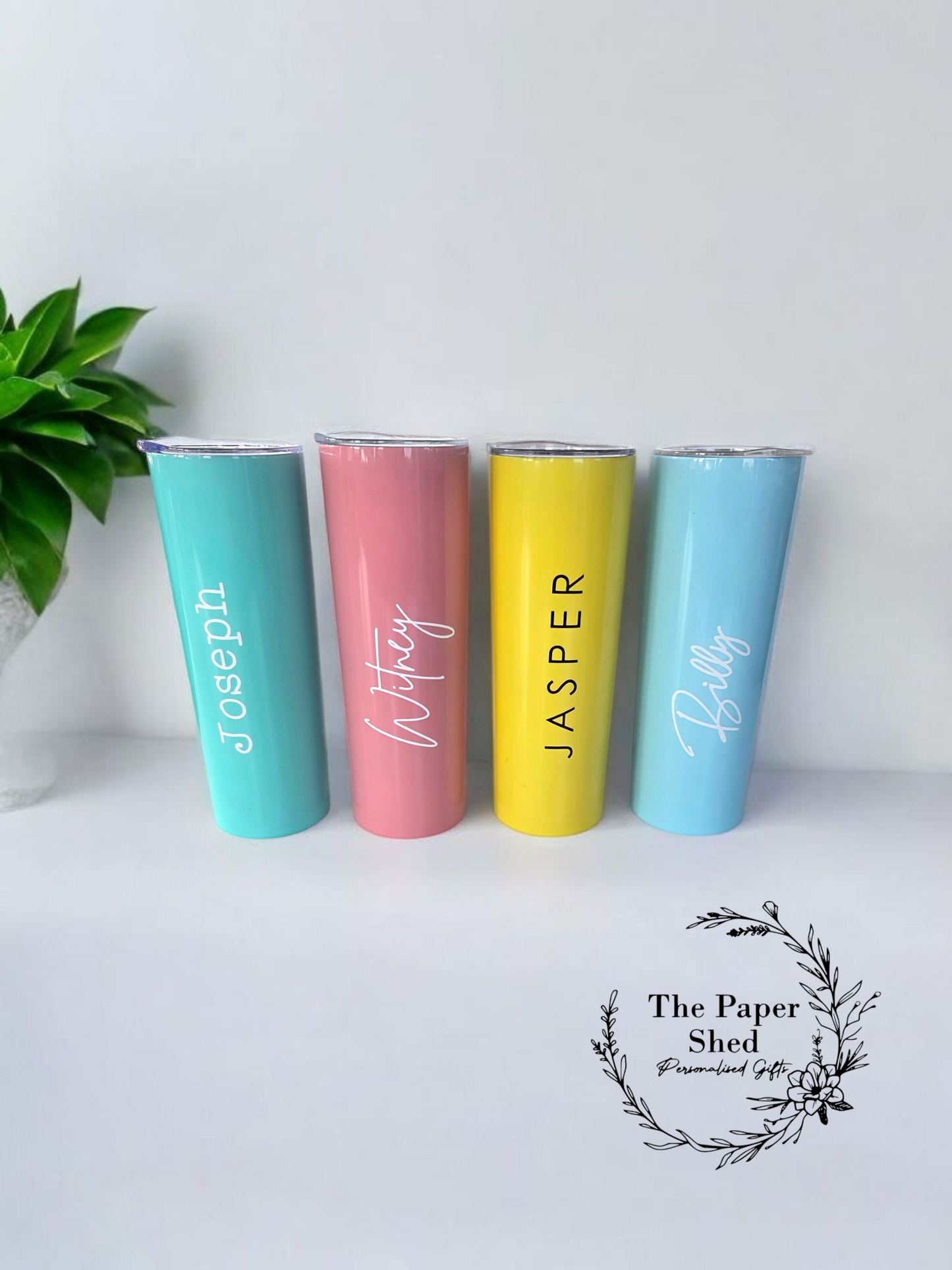 Skinny Tumbler With Name Personalised Birthday Gift