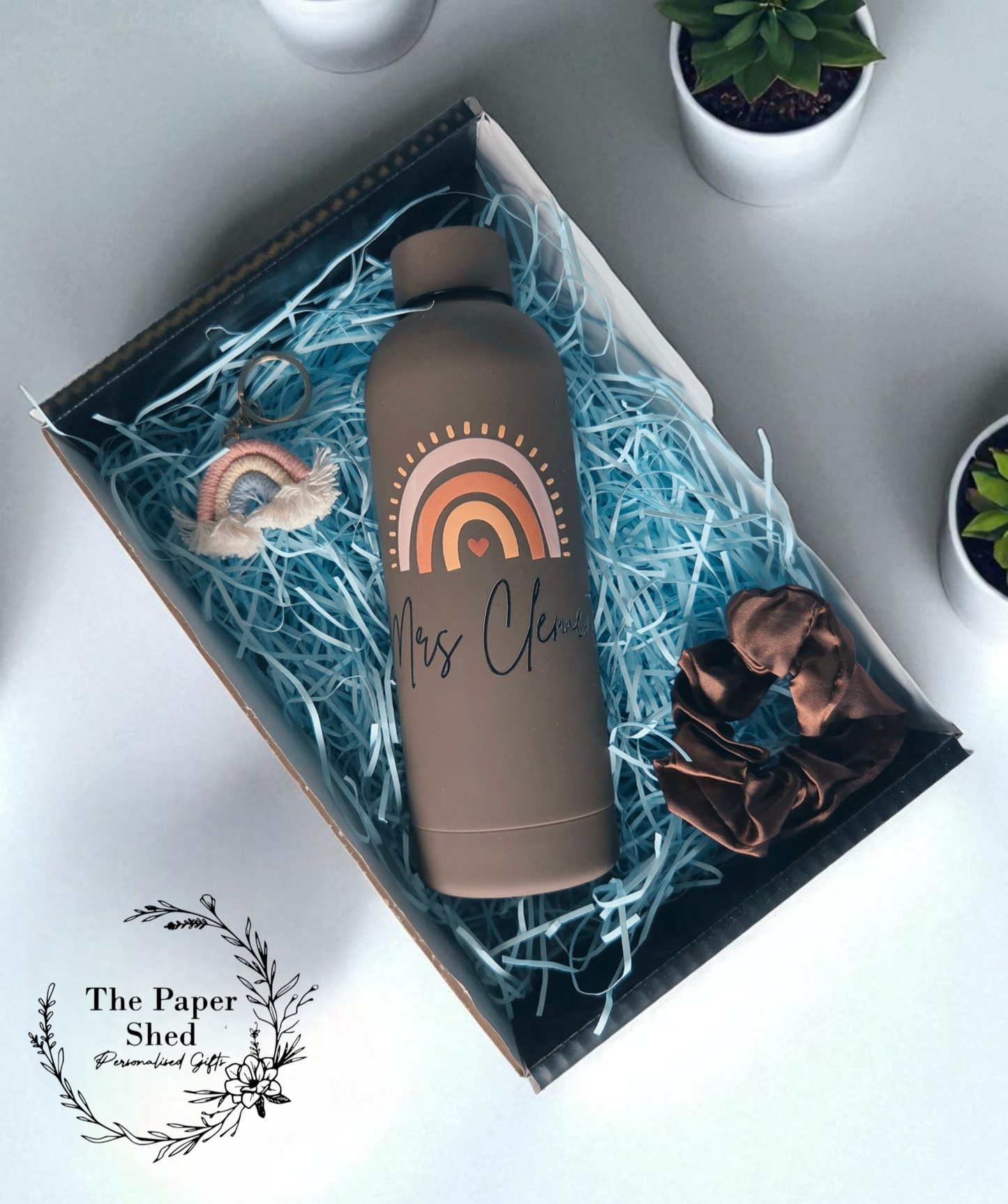 Teacher Thermal Rainbow Bottle Gift Set